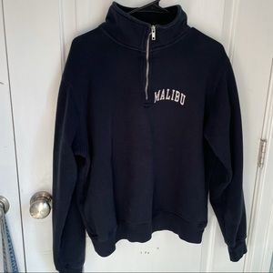 SOLD Brandy Melville Malibu Quarter Zip Sweatshirt